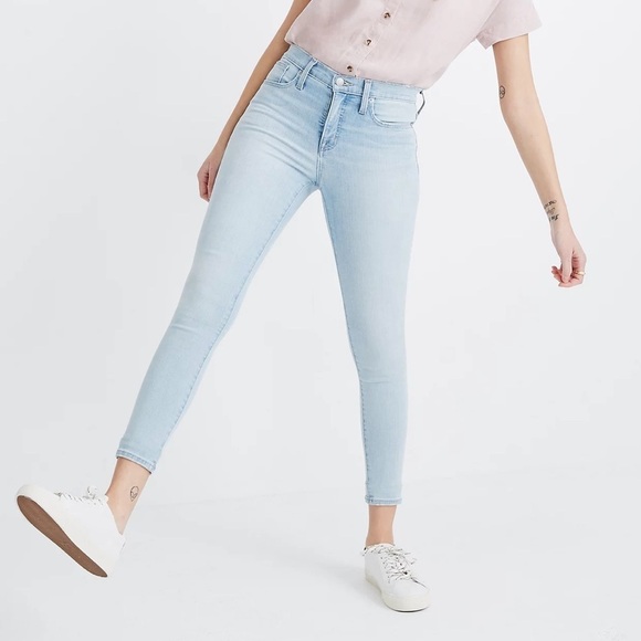 Madewell 9” Mid-rise Skinny Crop Jeans in Coolmax - Picture 1 of 10